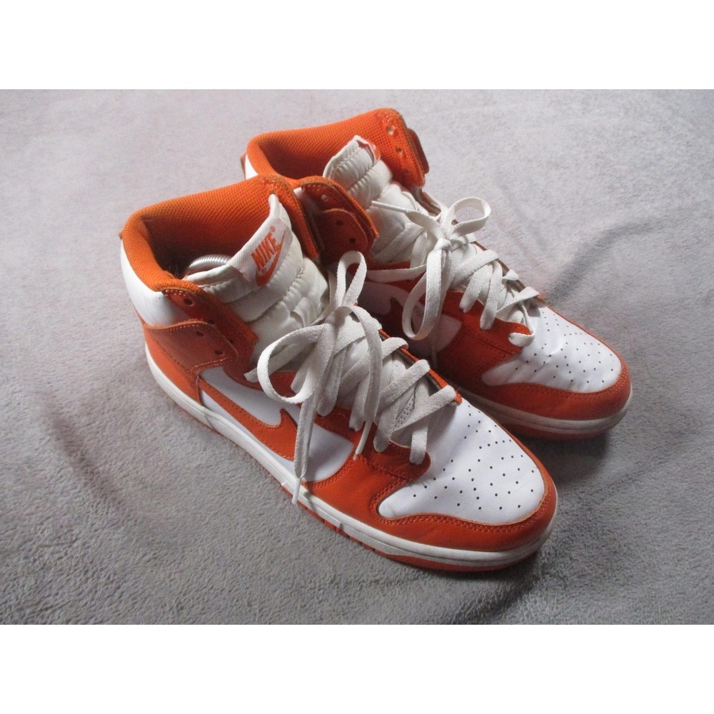 Nike Dunk High Shoes Mens Size 9 Syracuse Retro Basketball DD1399-101